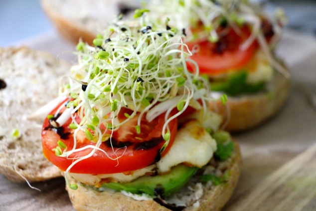 If Sandwiches Could Talk - Halloumi Cheese Sandwich - afooda